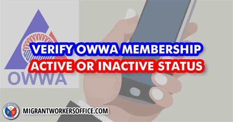 owwa marbel|How to Verify OWWA Membership Status Online .